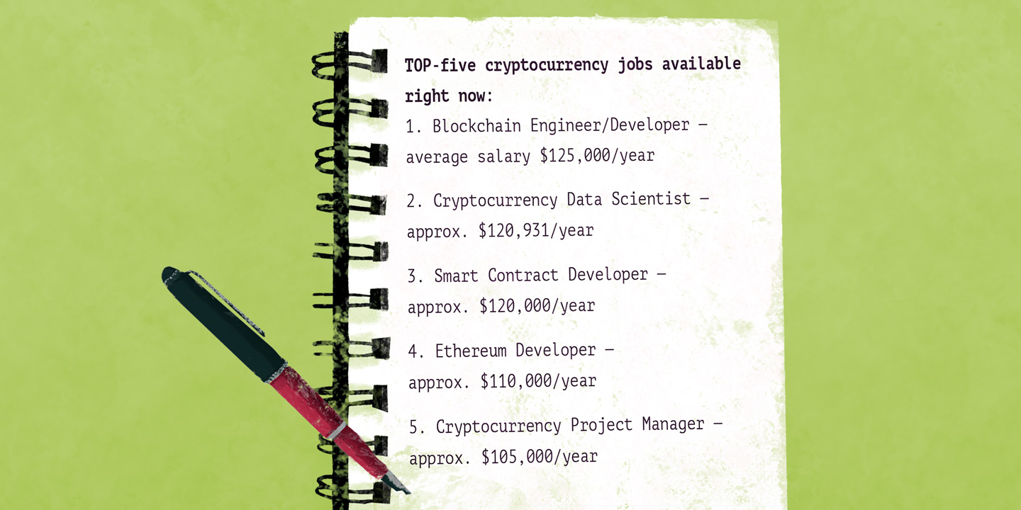 Top 5 crypto jobs: why not to change your career direction?