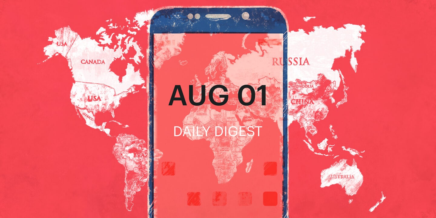 August 01 ’18 Daily Rates