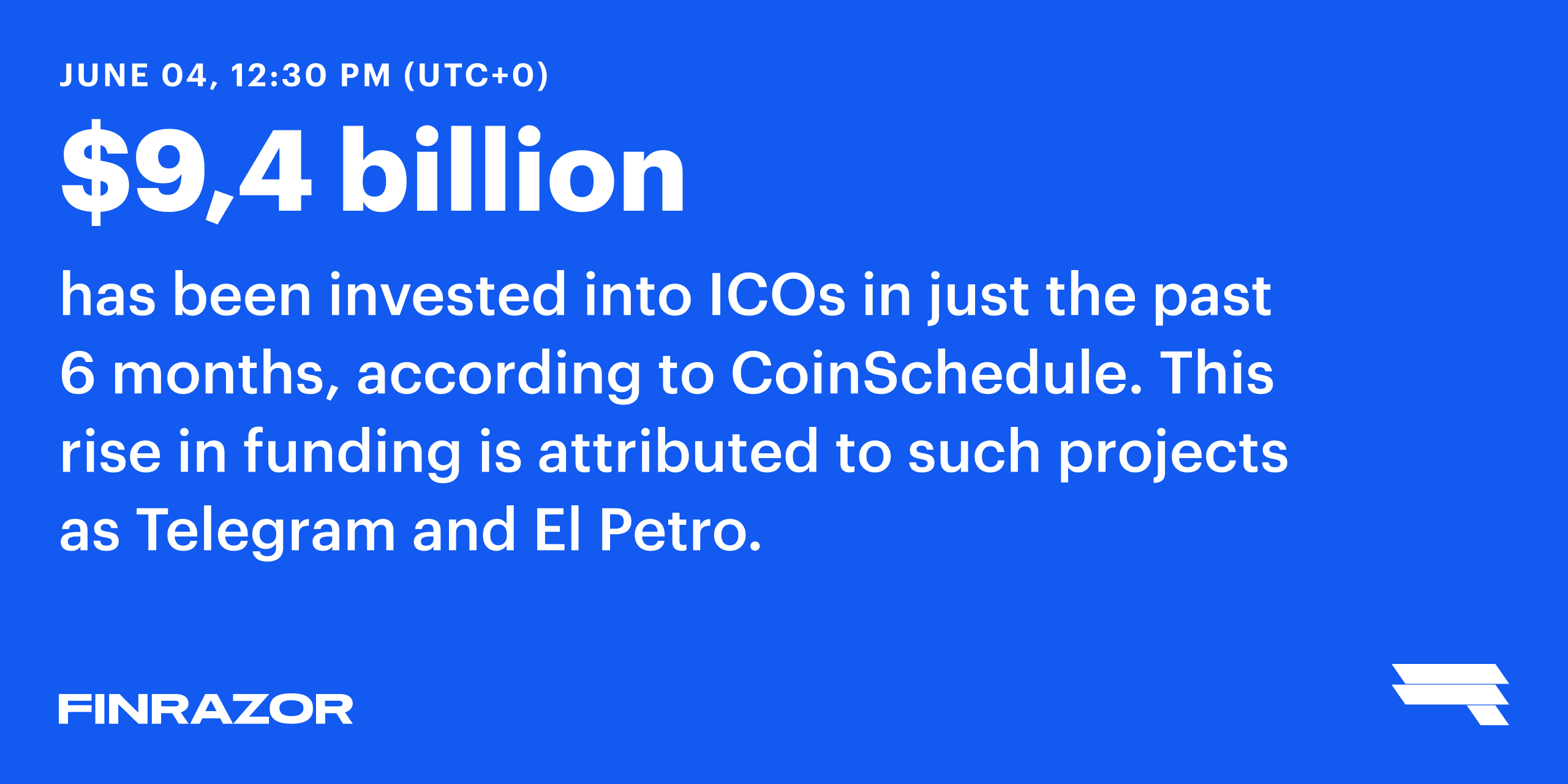 ICOs investment on the rise