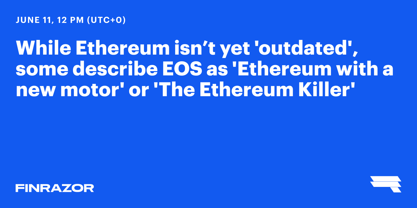 Can EOS put ETH out of business?